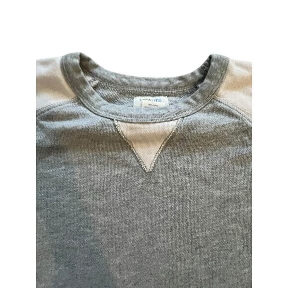 Crewcuts Kids Outlet Sweatshirt Size 14 Gray & Cream Colorblock 100% Cotton - Picture 4 of 6